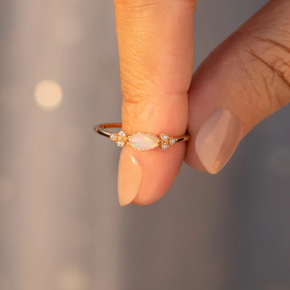 Opal Love Ring – Mother & Daughter