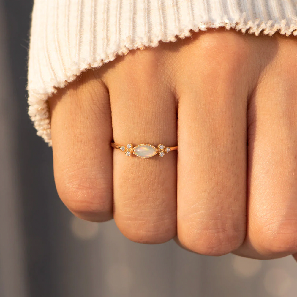 Opal Love Ring – Mother & Daughter