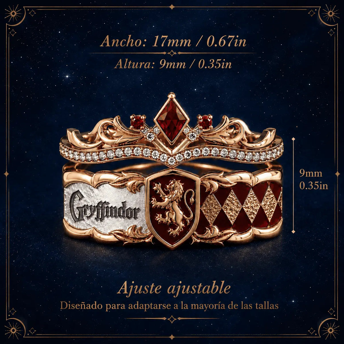 Set de Anillos del Emblema tu Casa