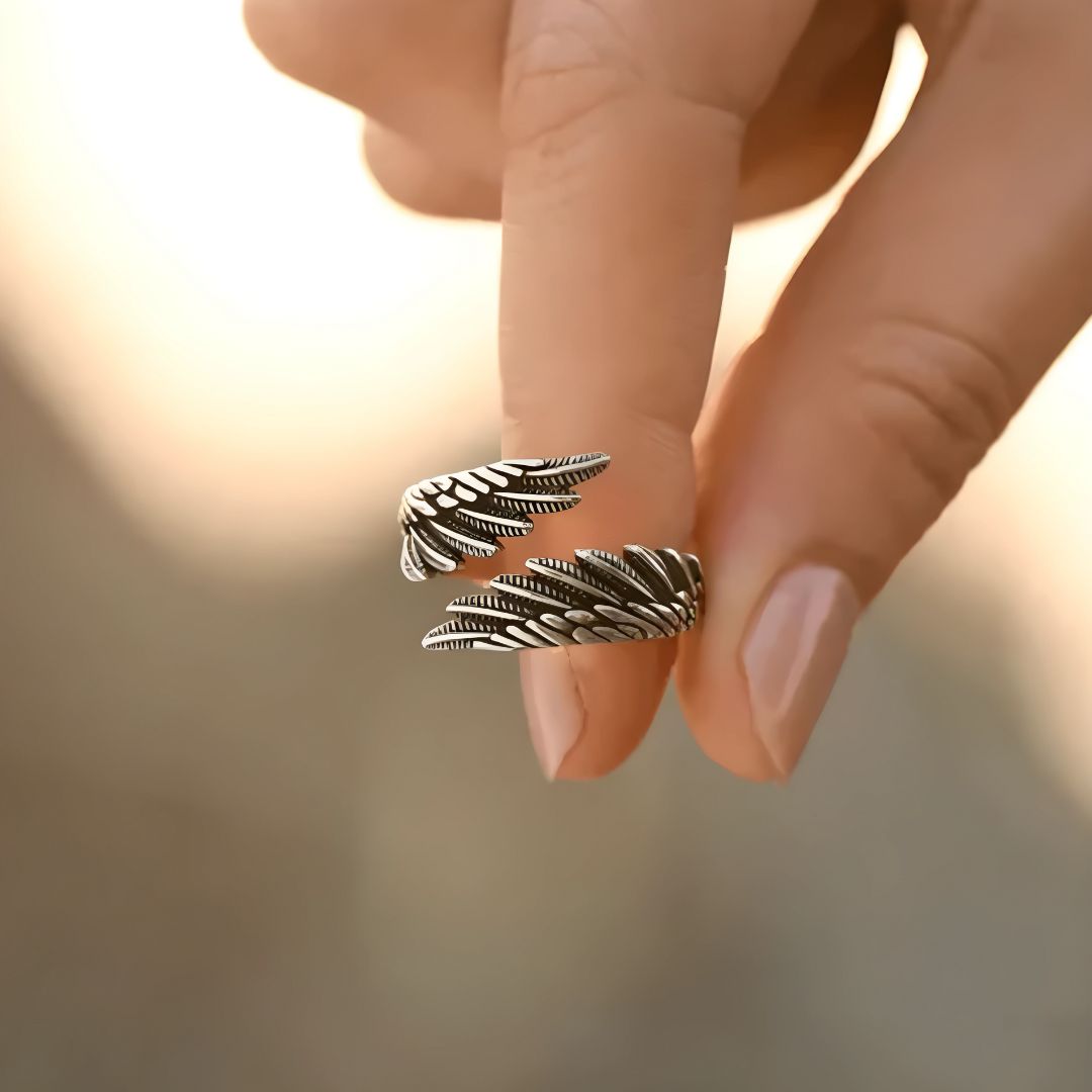 Angel Wing Ring – Customizable with Name
