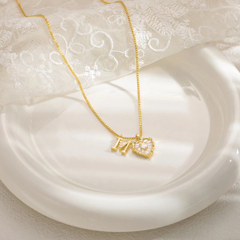 Collar Inicial Corazón