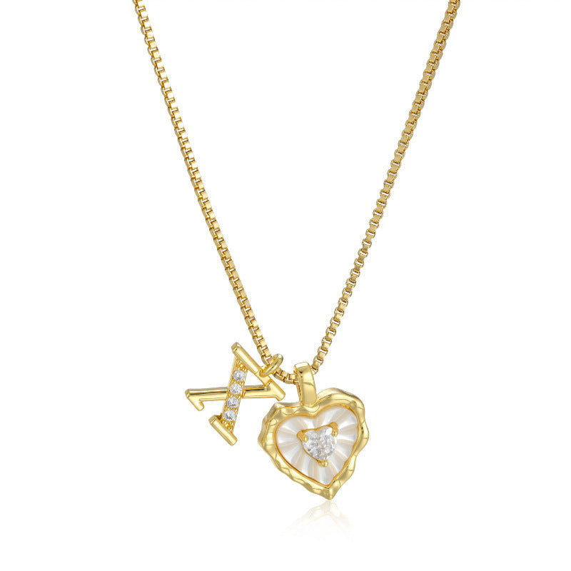 Collar Inicial Corazón