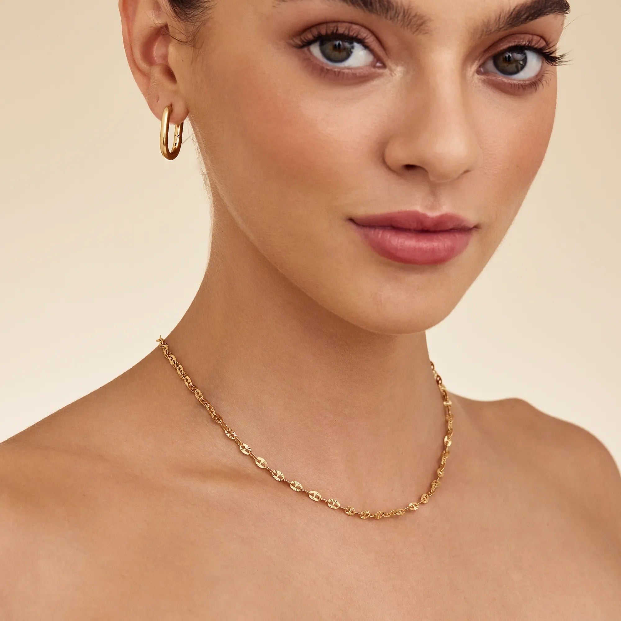 Bold Sequin Chain Necklace