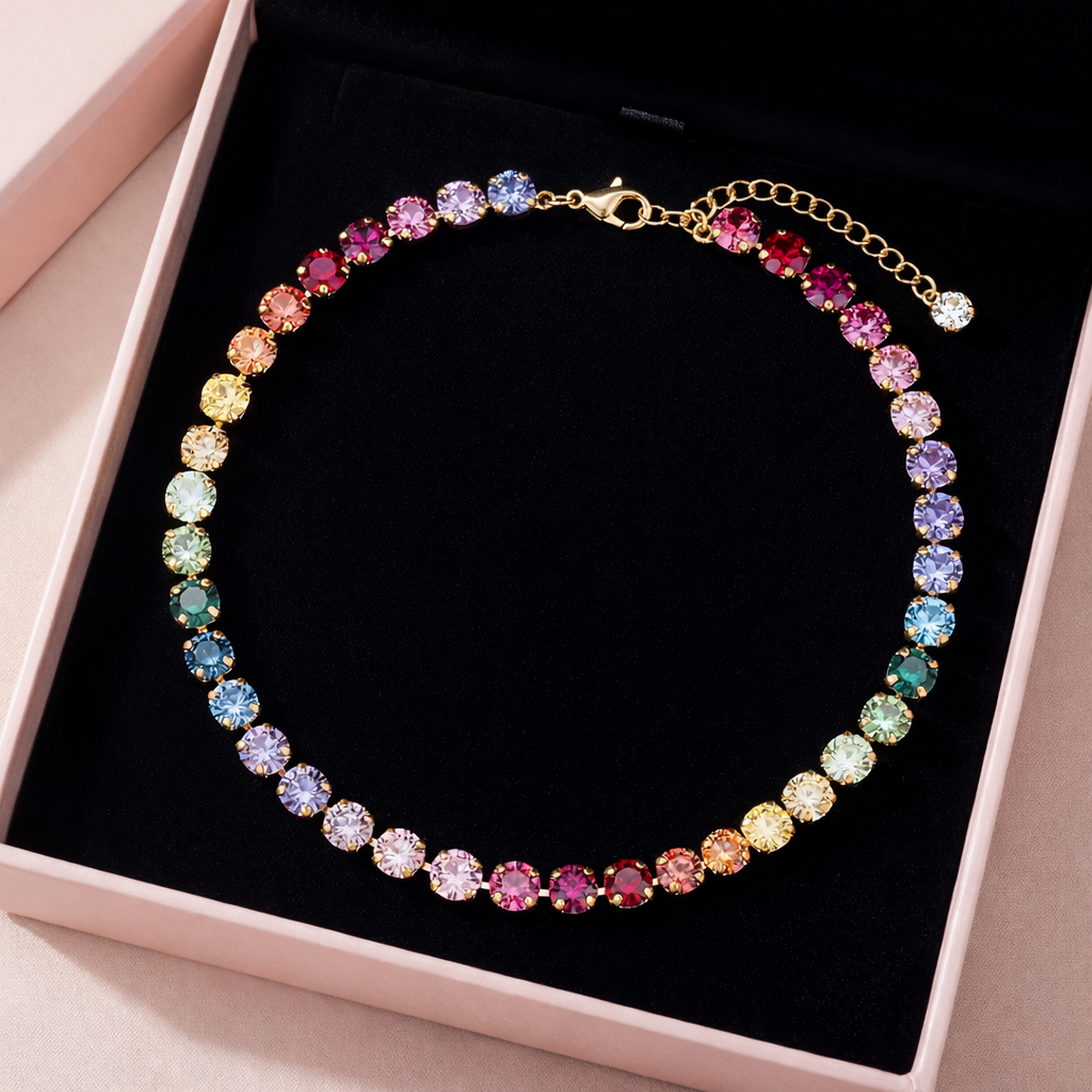 Collar Rainbow Gems