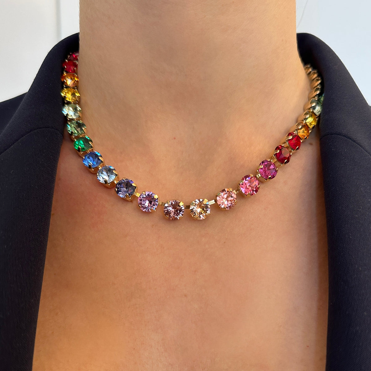 Collar Rainbow Gems