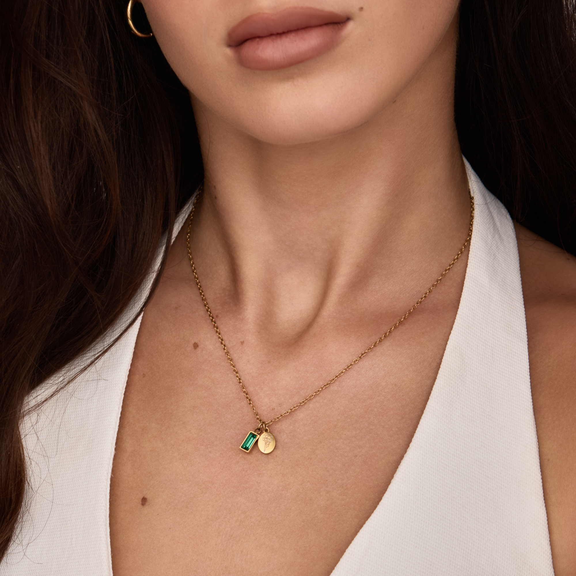 Personalized Bloom & Birthstone Necklace