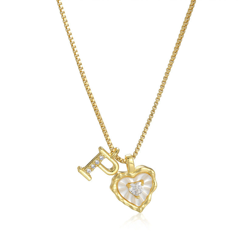 Collar Inicial Corazón