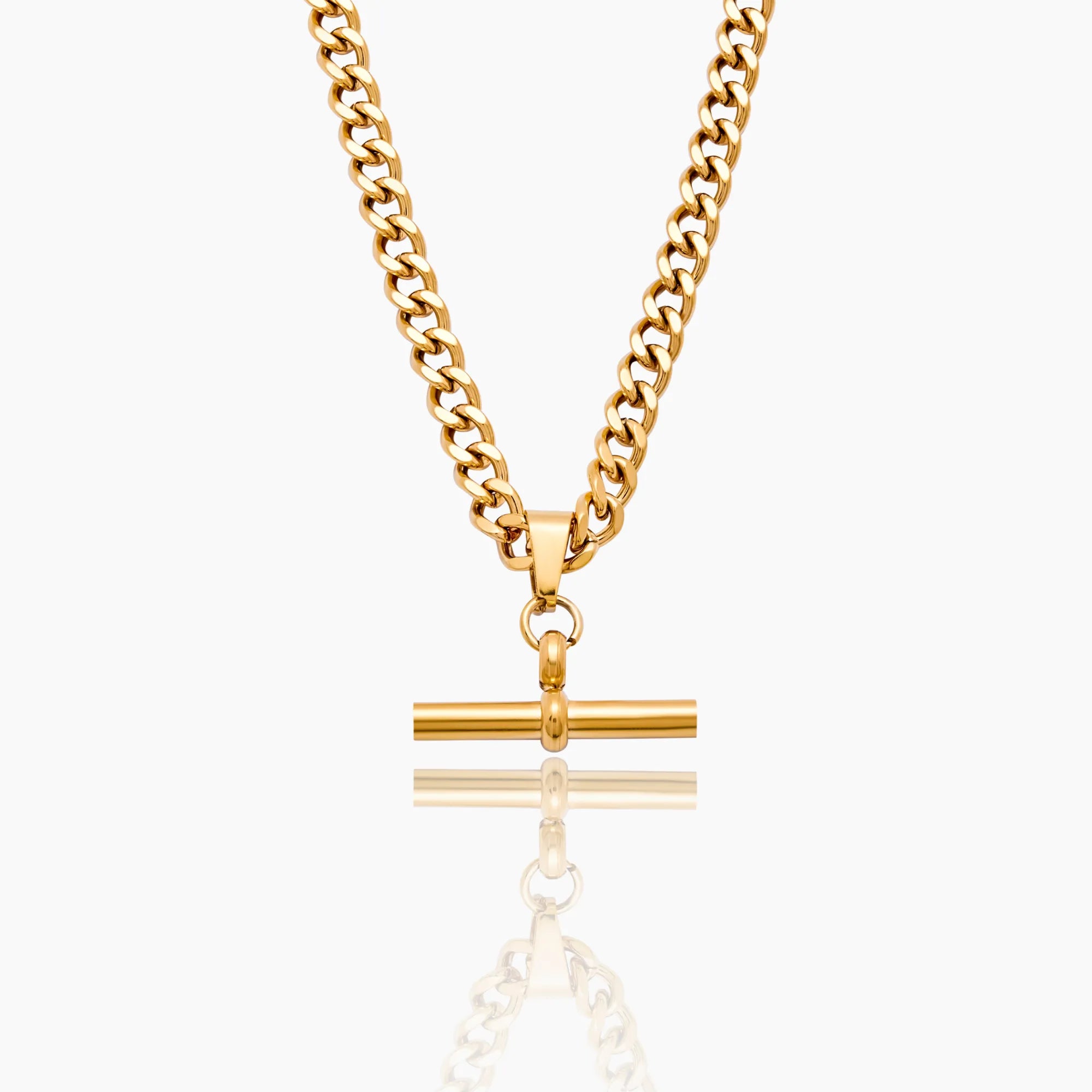 Curb Chain Fob Necklace