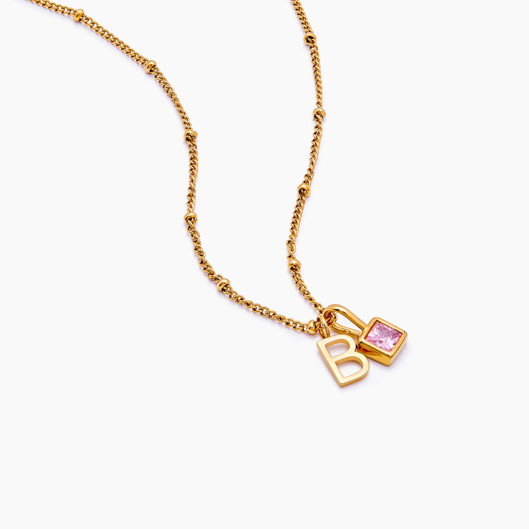 Gem Initial Necklace