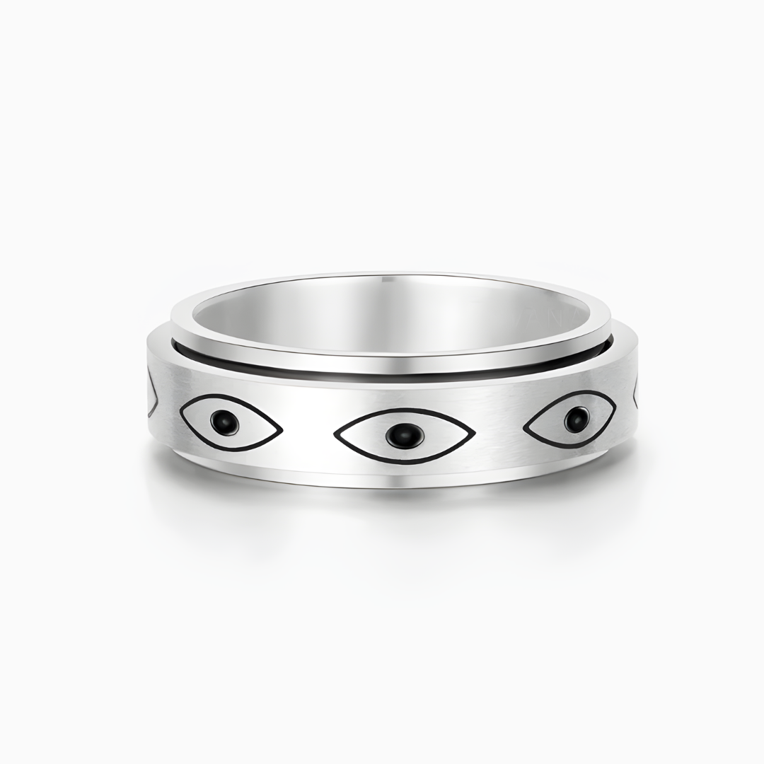 Anillo Ojo Protector – Hombre - Anillos de Plata | Valentina Jewels