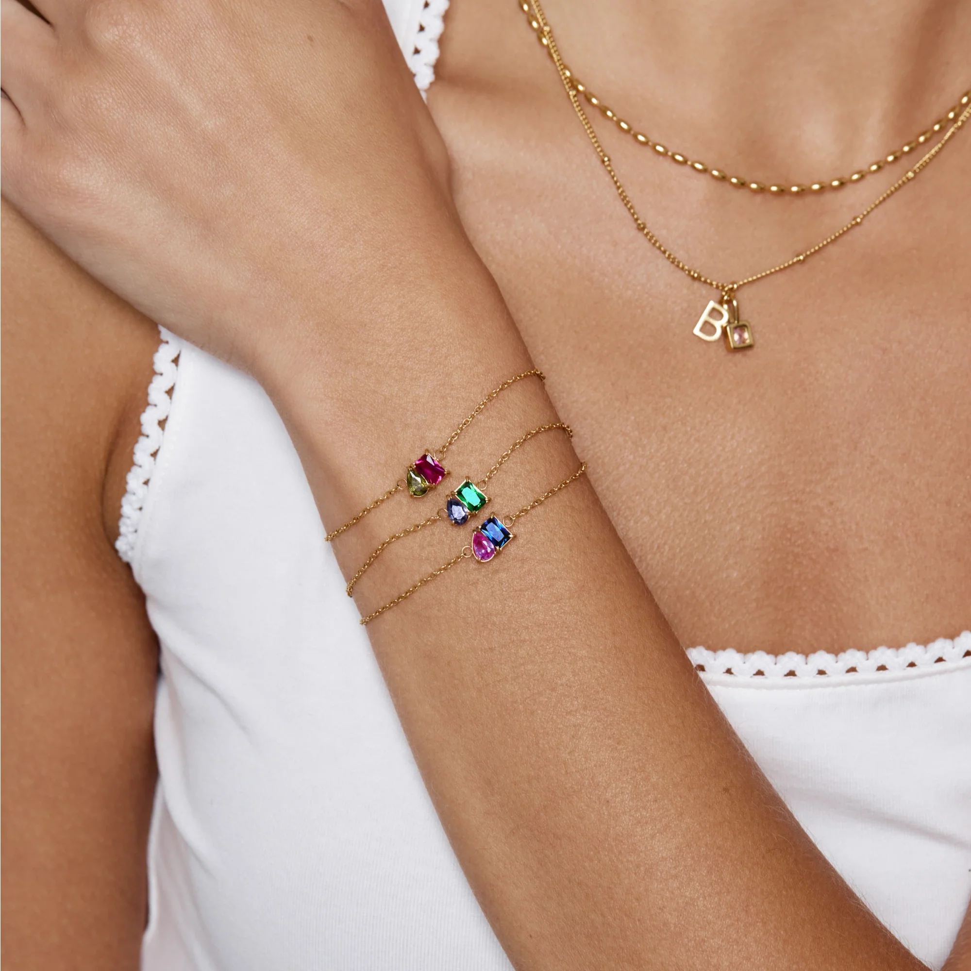 Forever Duo Birthstone Bracelet